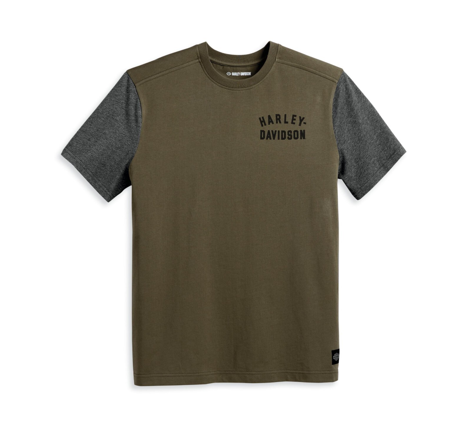 Harley-Davidson Men's Staple Colorblock Tee - Colorblocked, Green - 96045-23VM gallery