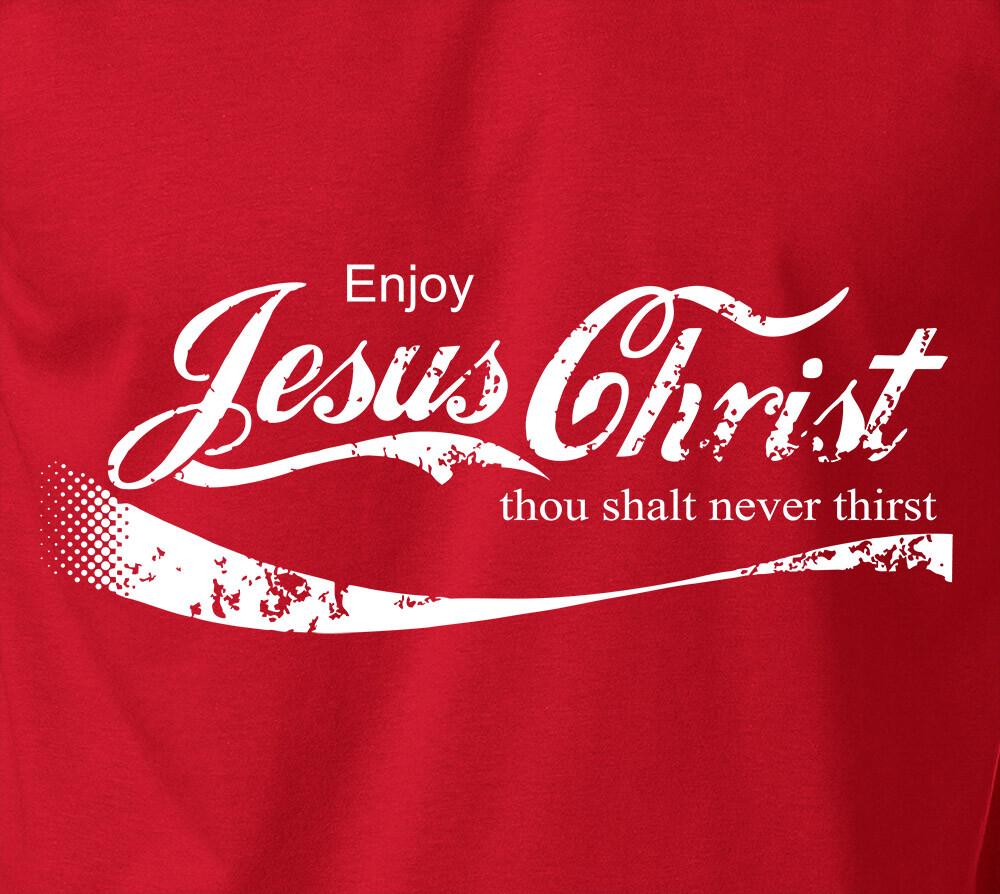 ENJOY JESUS CHRIST T-Shirt Son of God Christian Catholic Church Coke S-6XL Tee gallery