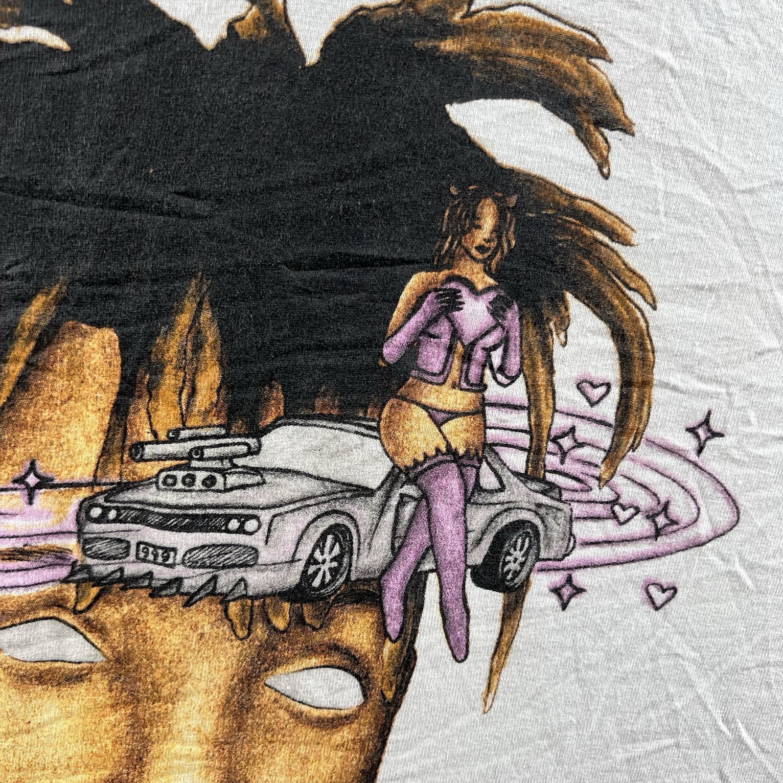 999 Juice WRLD Shirt Mens Large White Long Sleeve Official Roaming My Mind Rap gallery