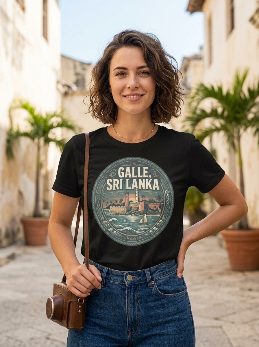 Galle Sri Lanka Fort City Graphic T-Shirt Unisex Travel Tee gallery