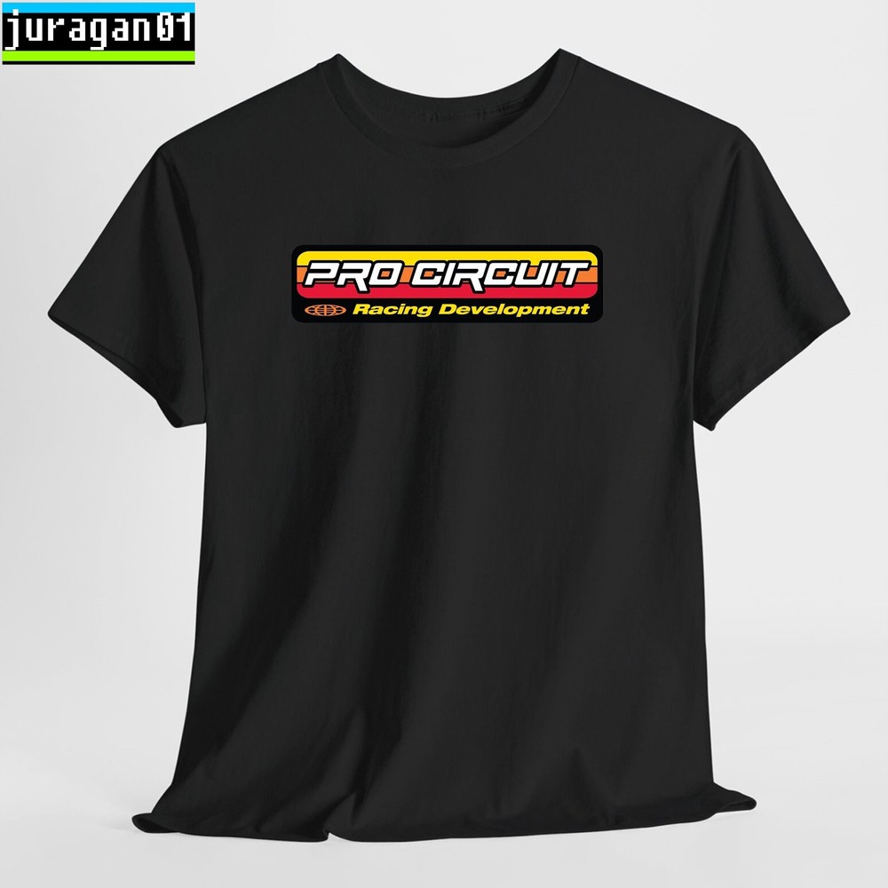 Pro Circuit Racing Gear Logo Black/Navy/Sport Grey/White/Red T-Shirt S-5XL