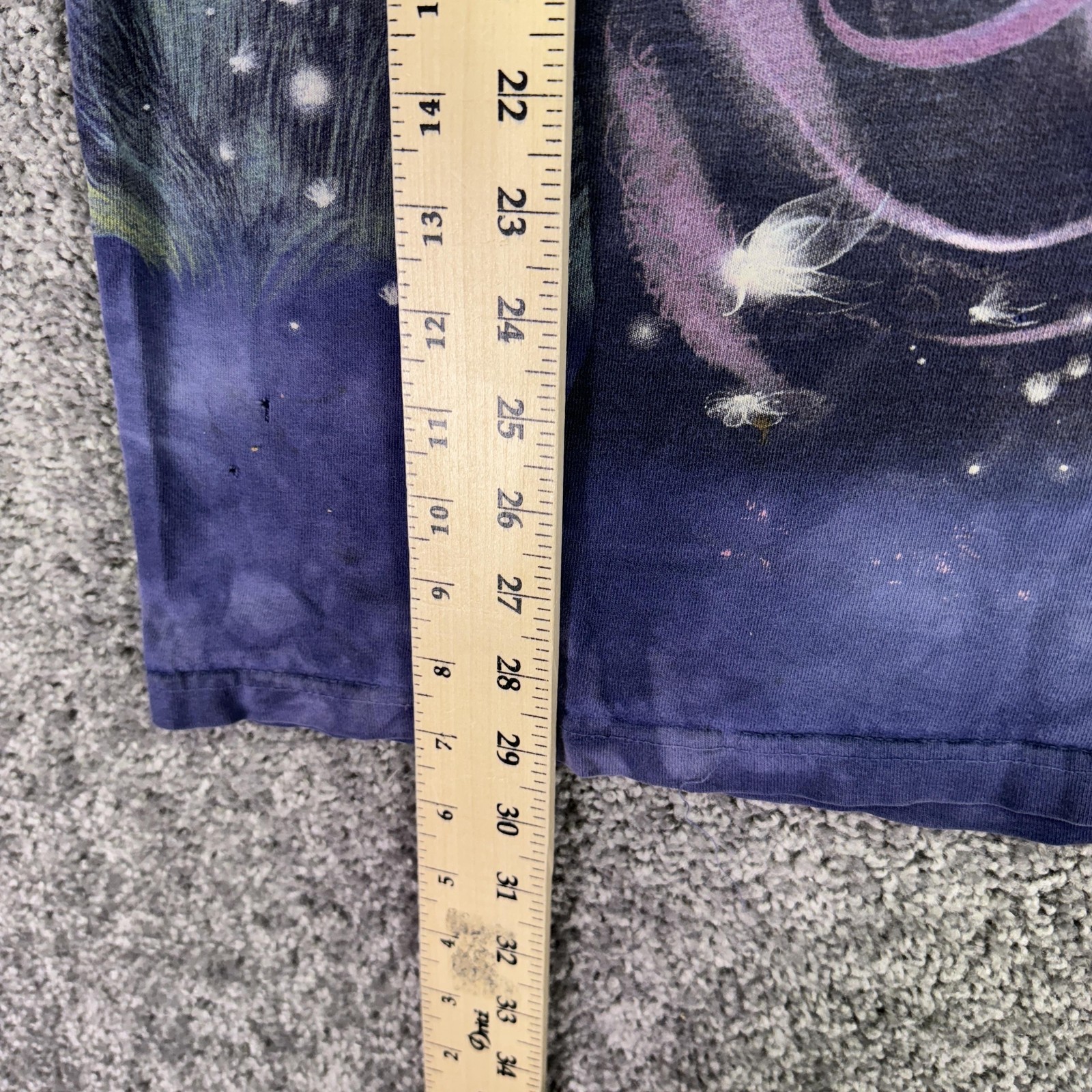The Mountain Shirt Mens Medium Blue Fairy Moon Graphic Tee Fantasy Tie Dye gallery