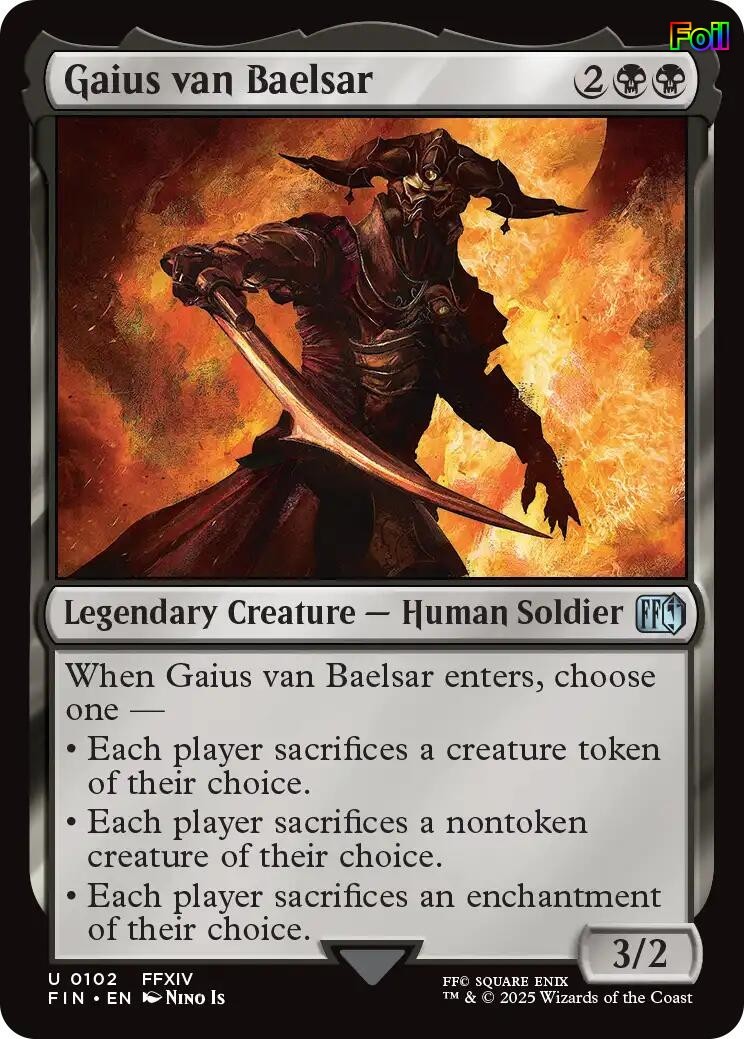Gaius van Baelsar Foil 102 FINAL FANTASY NM EN