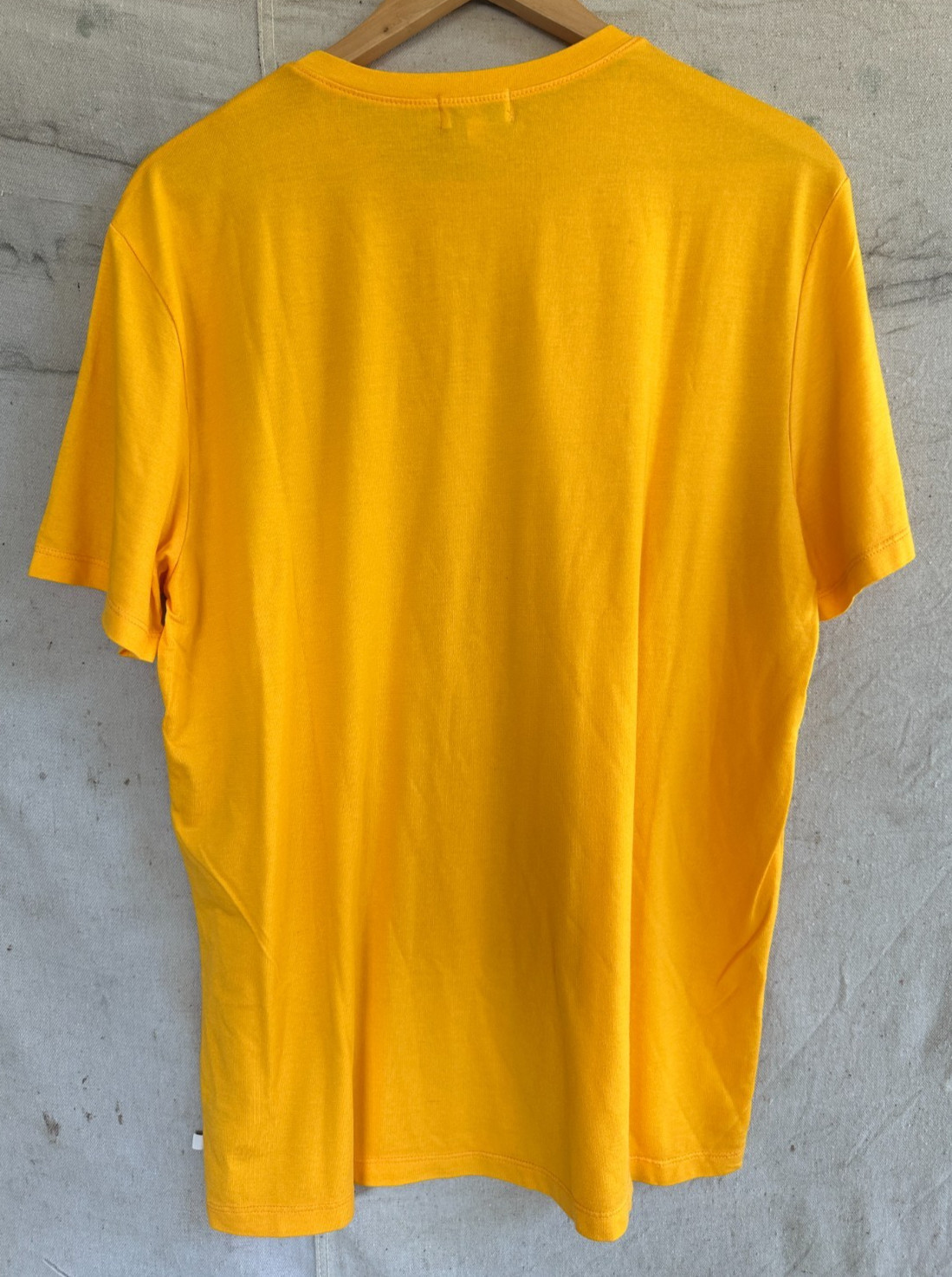 NWT AG Adriano Goldschmied Lyocell Cotton Spandex Yellow Tee Mens M gallery