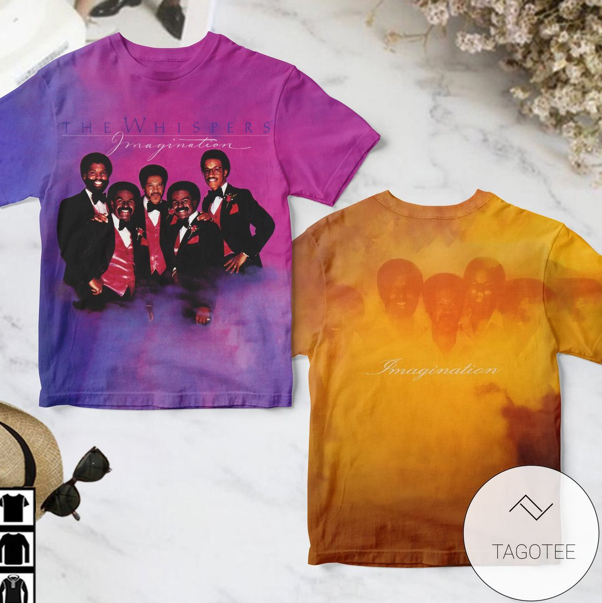 The Whispers Imagination Album Cover AOP T-Shirt