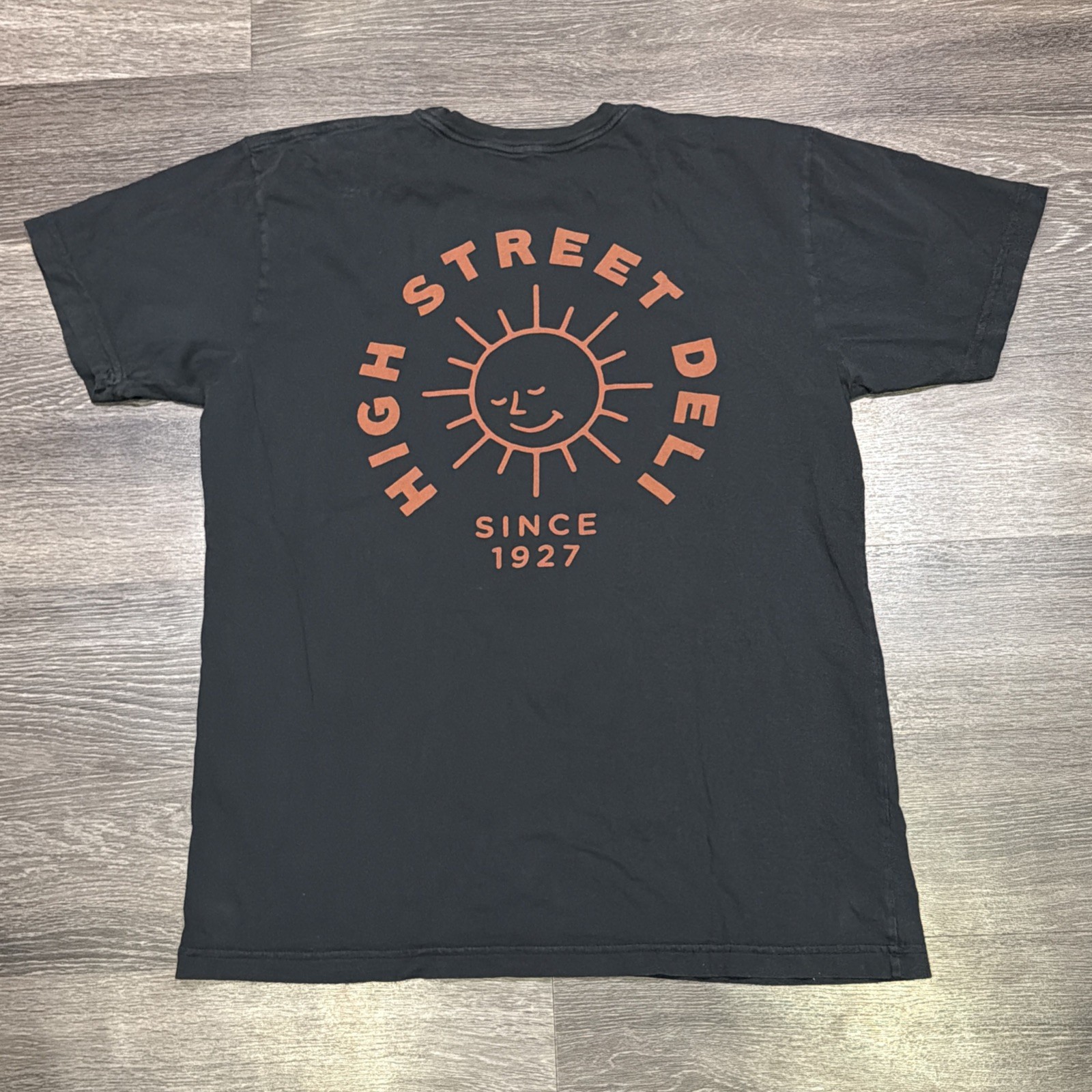 High Street Deli Shirt Short Sleeve Logo Black Men’s Extra Large