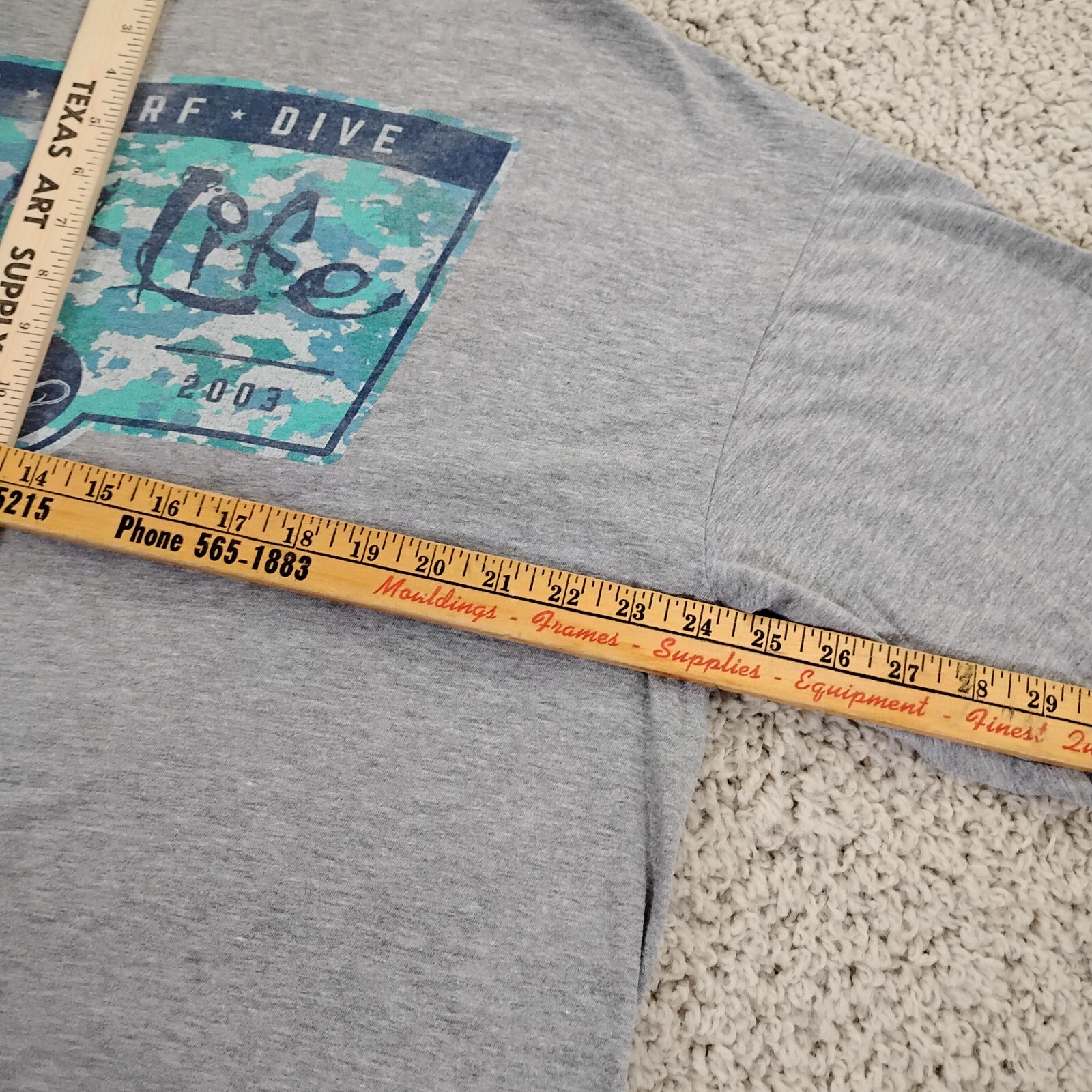Salt Life Shirt Mens XLG Gray Fish Surf Dive Crew Fishing Beach Outdoor Travel A gallery