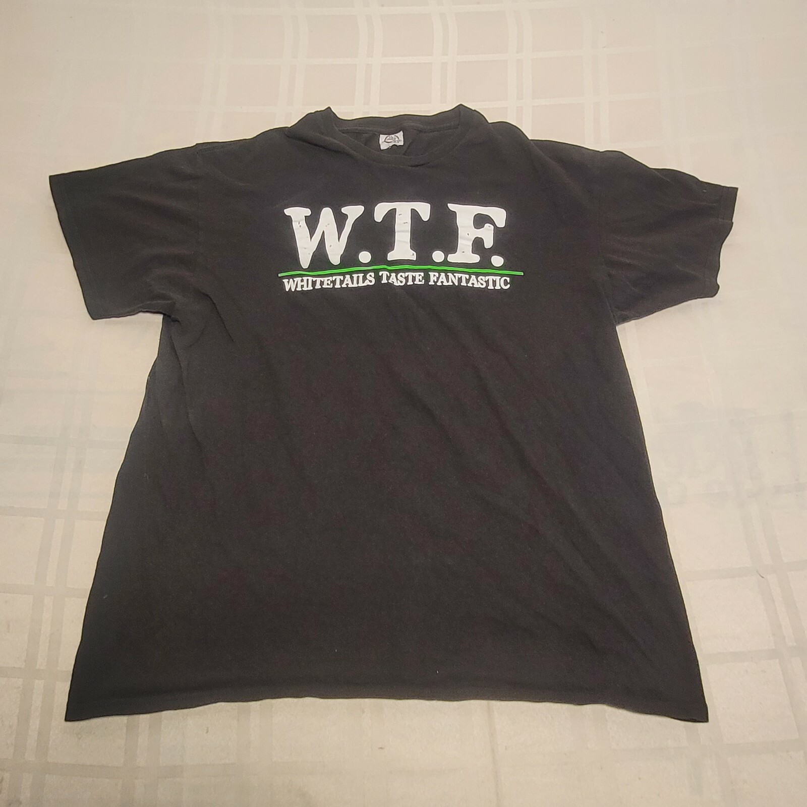 WTF Whitetails Taste Fantastic Men's T-Shirt Black Hunting Deer gallery