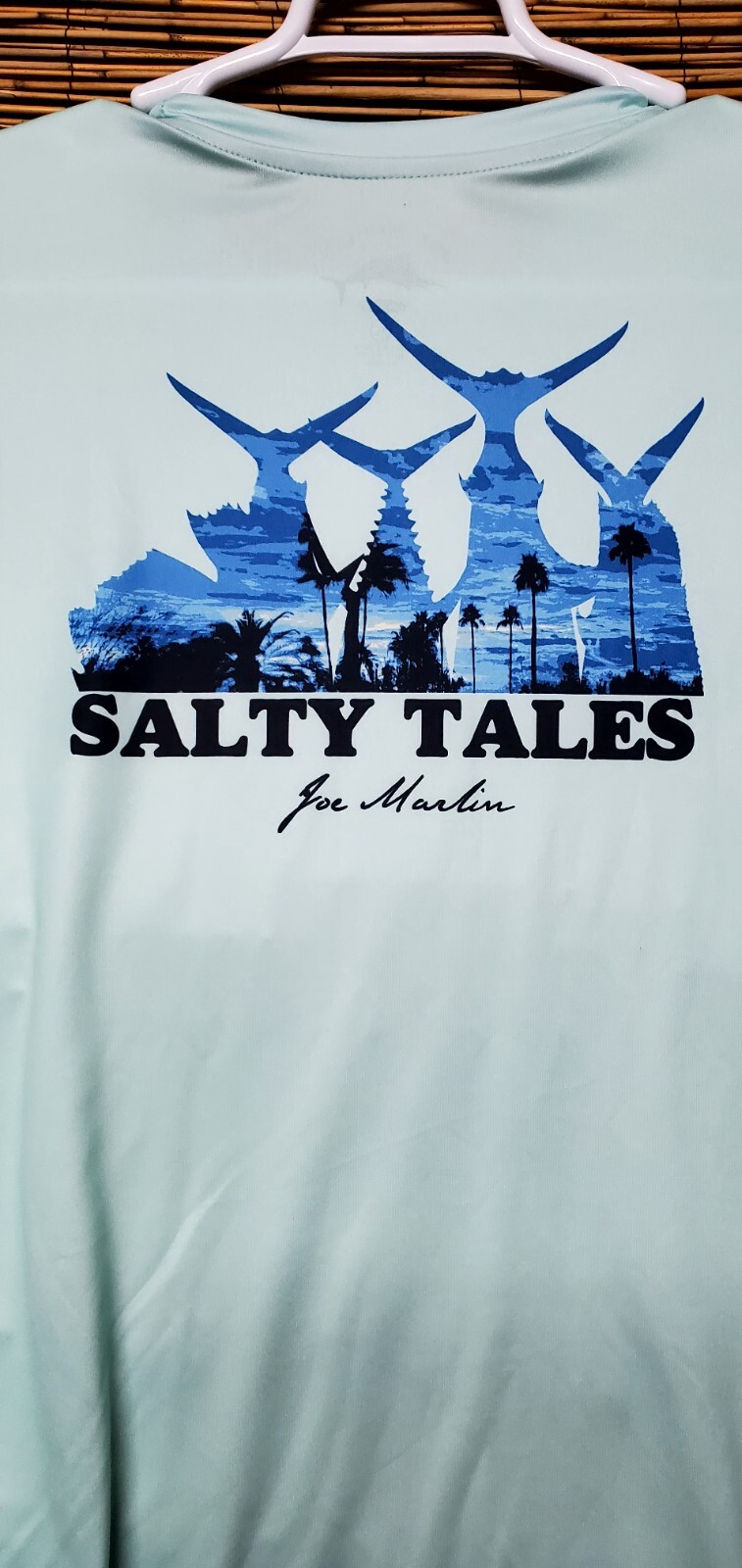 Joe Marlin UPF 30 Long Sleeve Fishing Shirt Salty Tales Mens Size XL New gallery