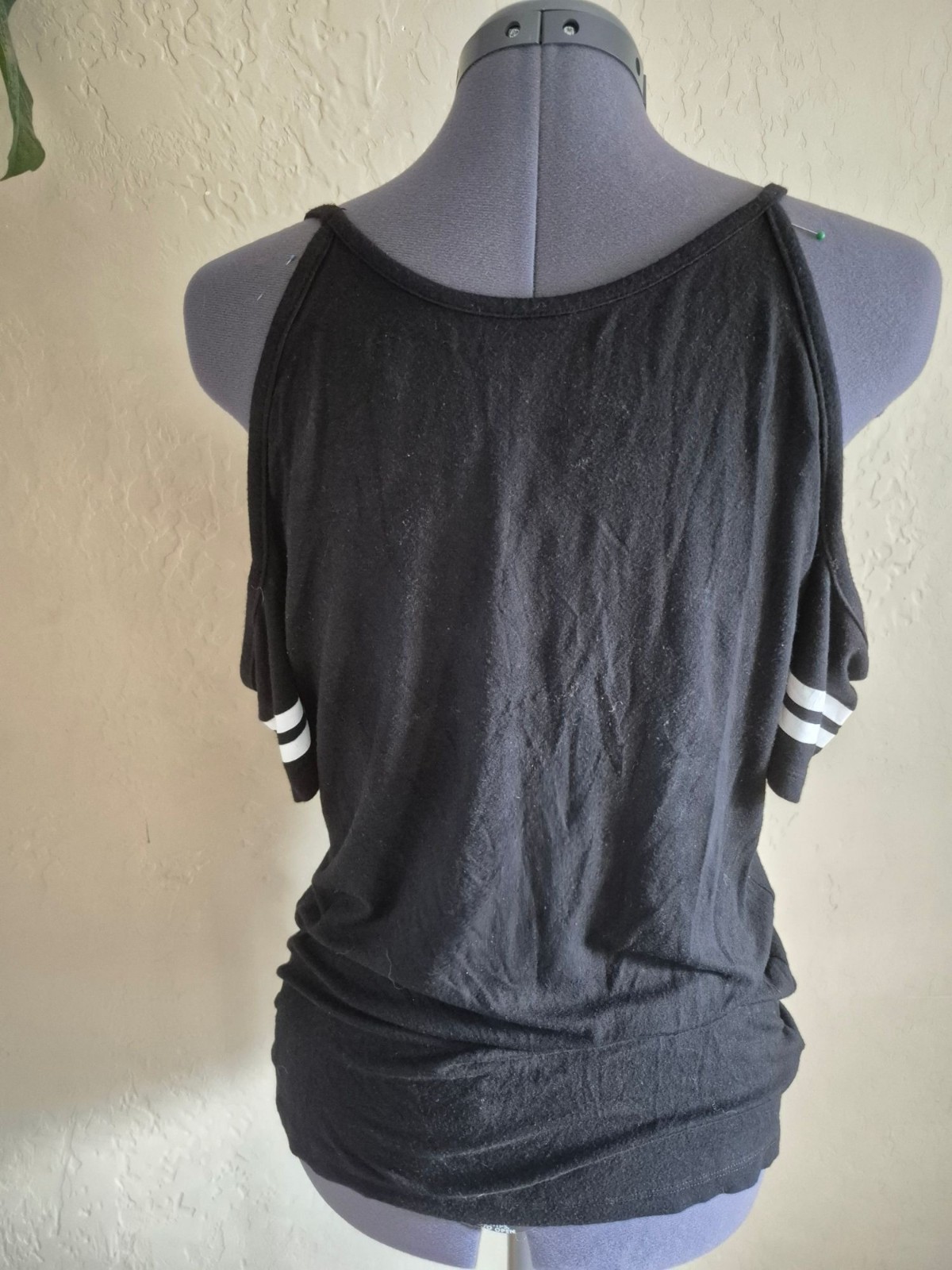 Fast & Furious Black Cold Shoulder T-Shirt Small gallery