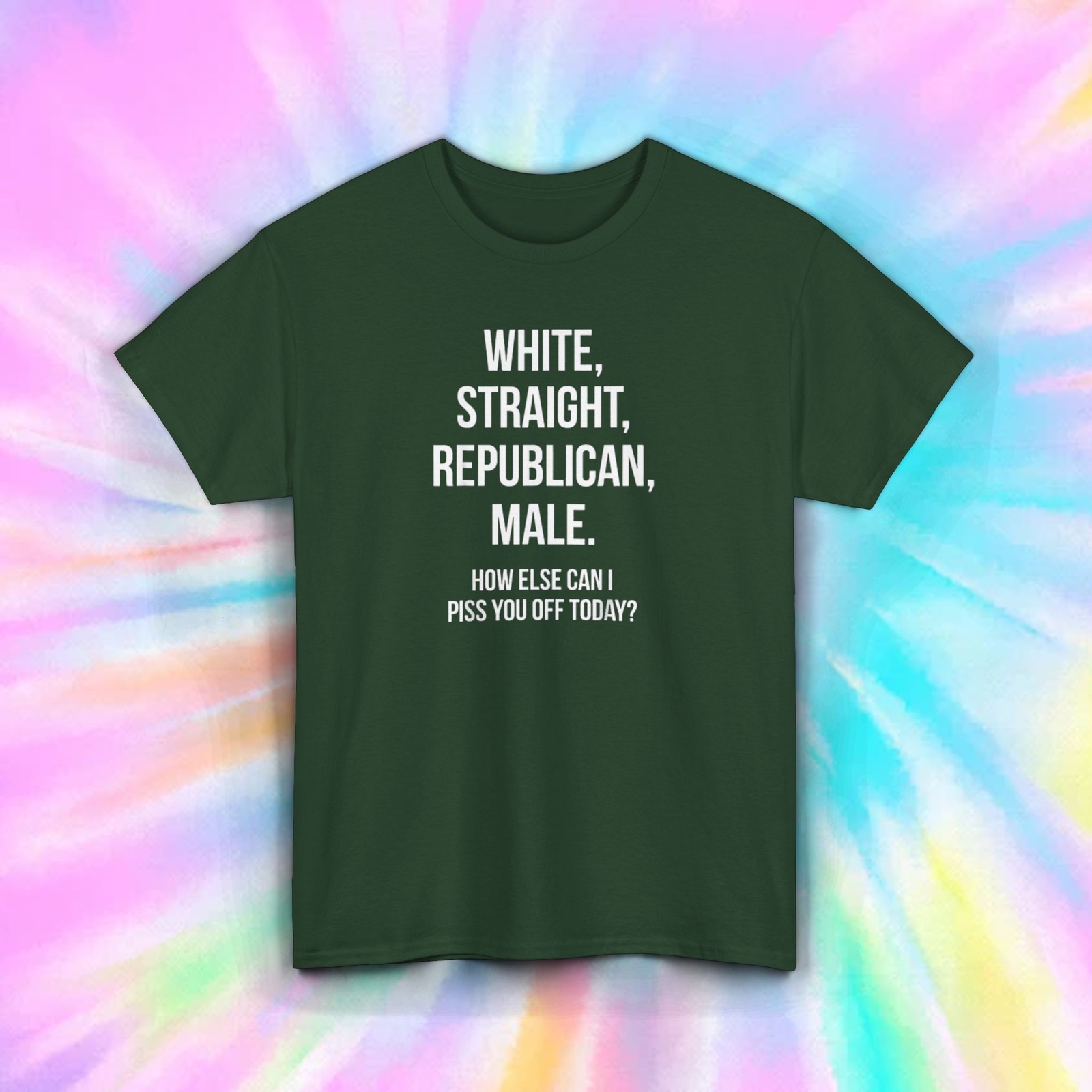 White Straight Republican Male T-Shirt S-5XL Conservative Political Tee gallery