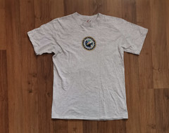 Vintage 90s Speedo Double Side Graphic T-Shirt Size M Grey Single Stitch USA