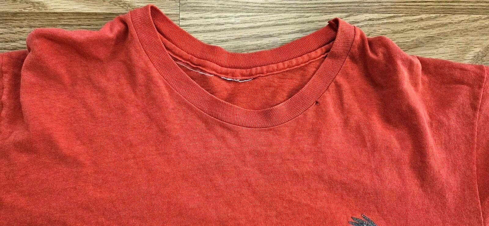 Vintage Massachusetts Audubon Society Eagle T-Shirt 80s 90s Single Stitch Red gallery