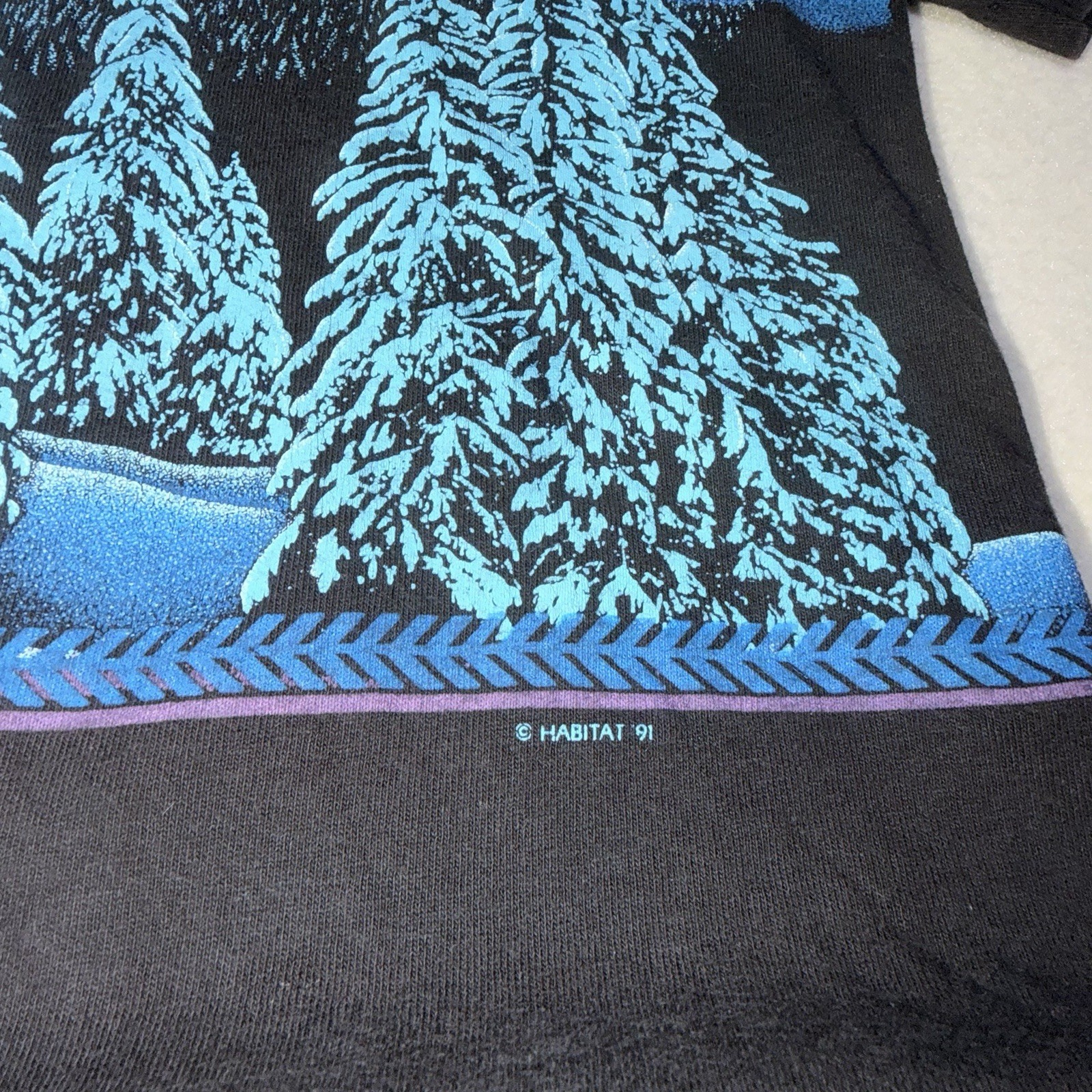 Vintage 1991 Lake Tahoe Habitat Nature Scenic All Over Print T Shirt Size L gallery
