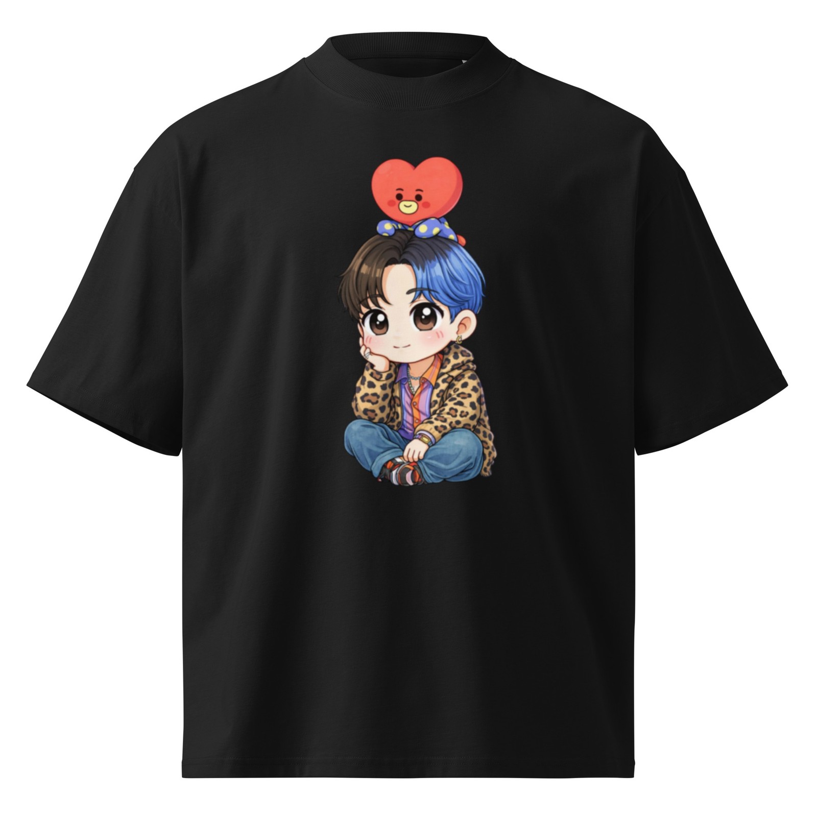 TATA - V (Kim Taehyung) / BTS / Unisex organic oversized high neck t-shirt gallery