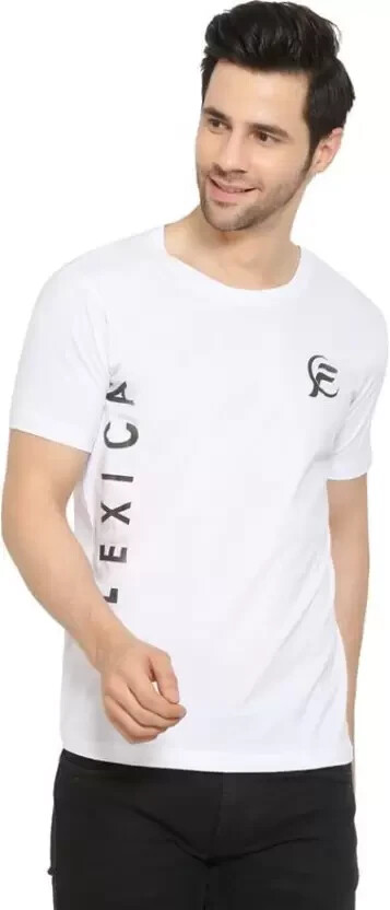 FLEXICA MENS Pack of 2 Men Solid Round Neck Polyester Grey, COTTON White T-Shirt gallery