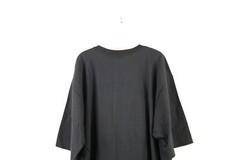NOS Vtg Marithe Francois Girbaud Mens XL Baggy Spell Out Glitter T-Shirt Black