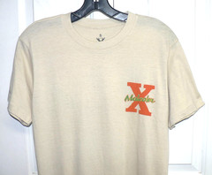 Malcolm X Men’s Graphic Print Short Sleeve Cotton Blend Crew T-Shirt Tan Small