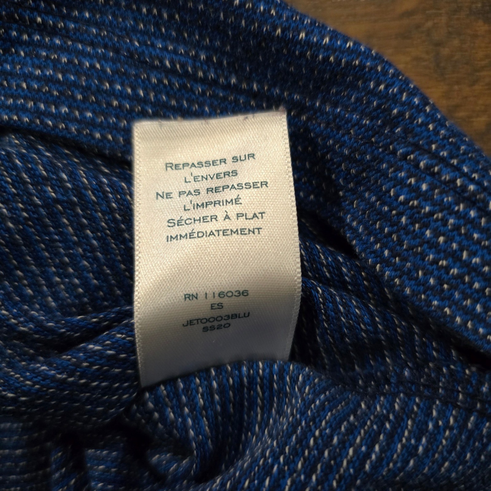 Charles Tyrwhitt Mens Blue Cotton Linen Textured Crewneck T-Shirt Medium SS20 gallery