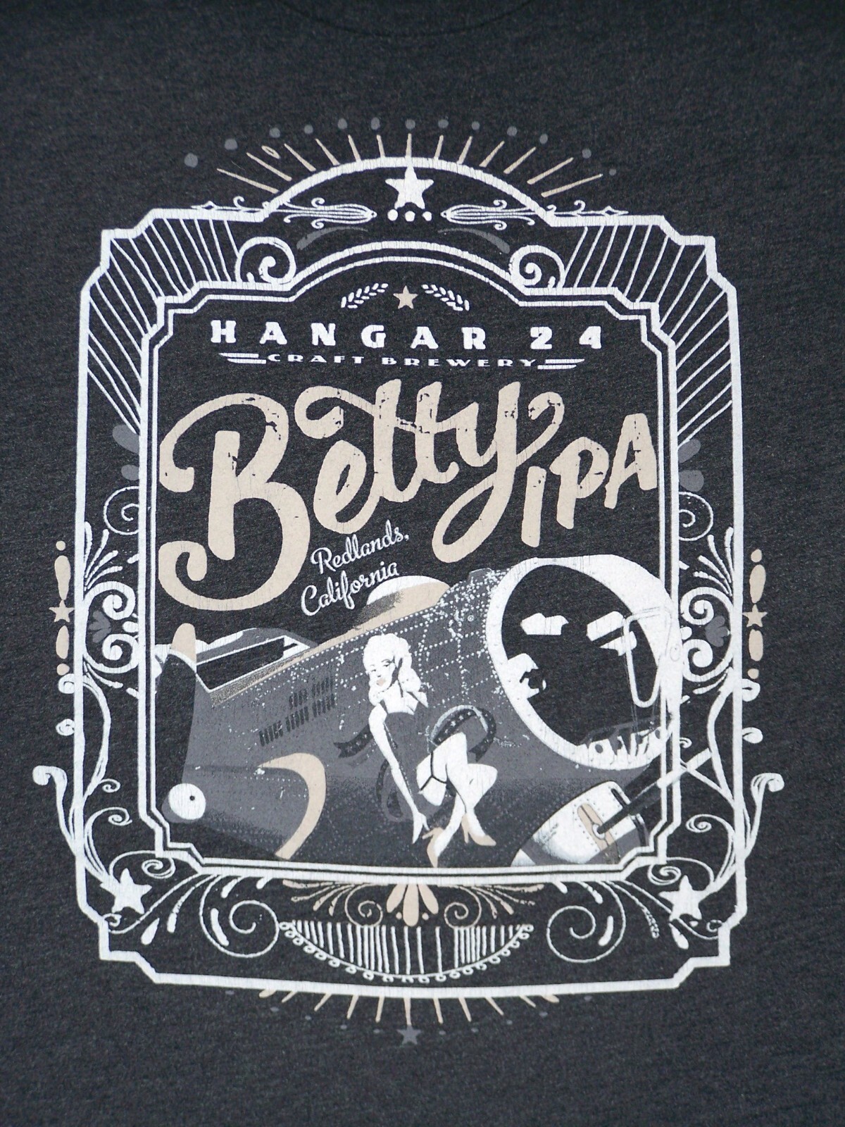 Hanger 24 Shirt Adult 2XL XXL Gray Graphic Redlands California Short Sleeve Mens gallery