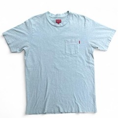 2016 SS16 Supreme NYC Heather Light Mint Pocket Tee Large Heavy Cotton