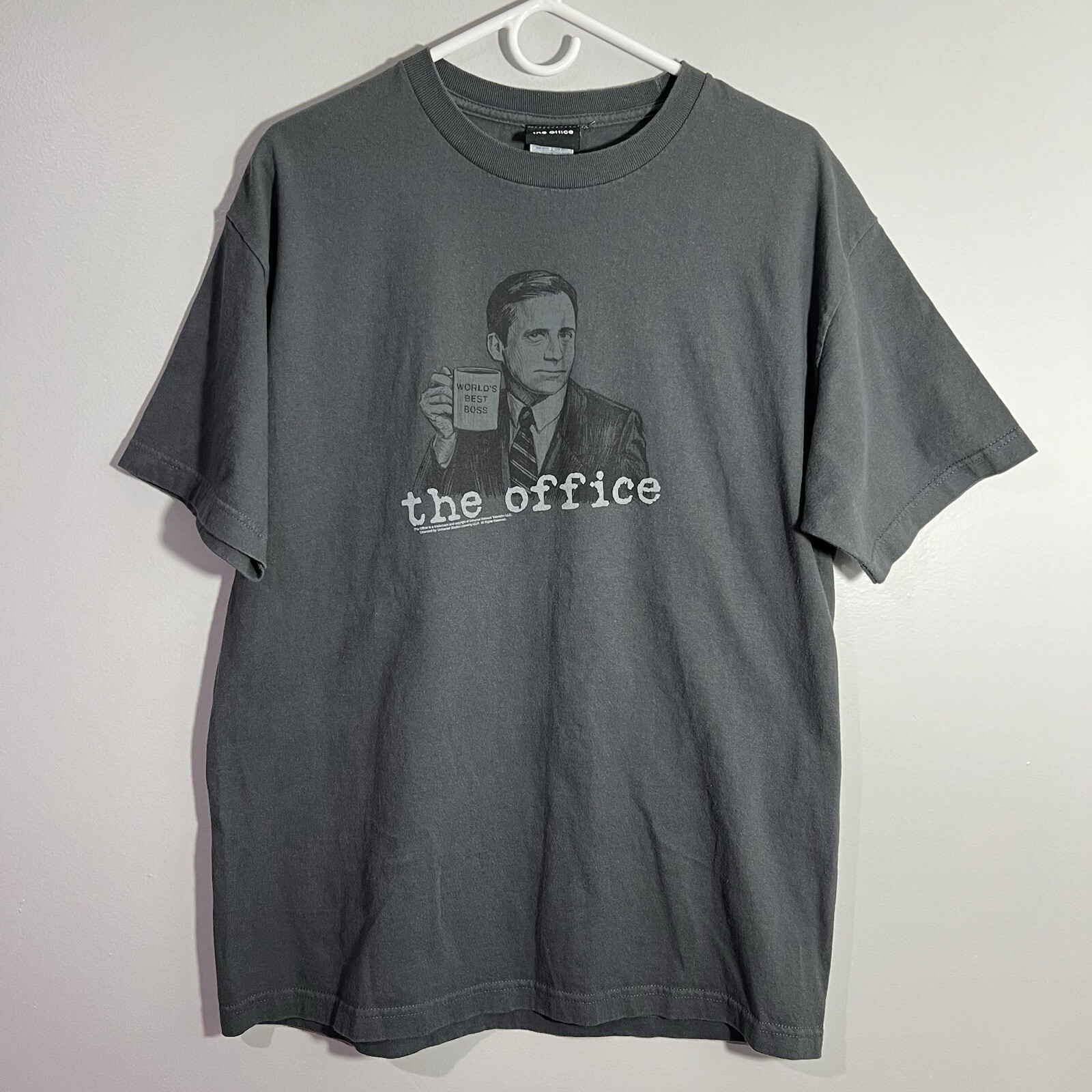 2000s The Office Michael Scott Big Face Promo Short Sleeve T-Shirt Mens Large gallery