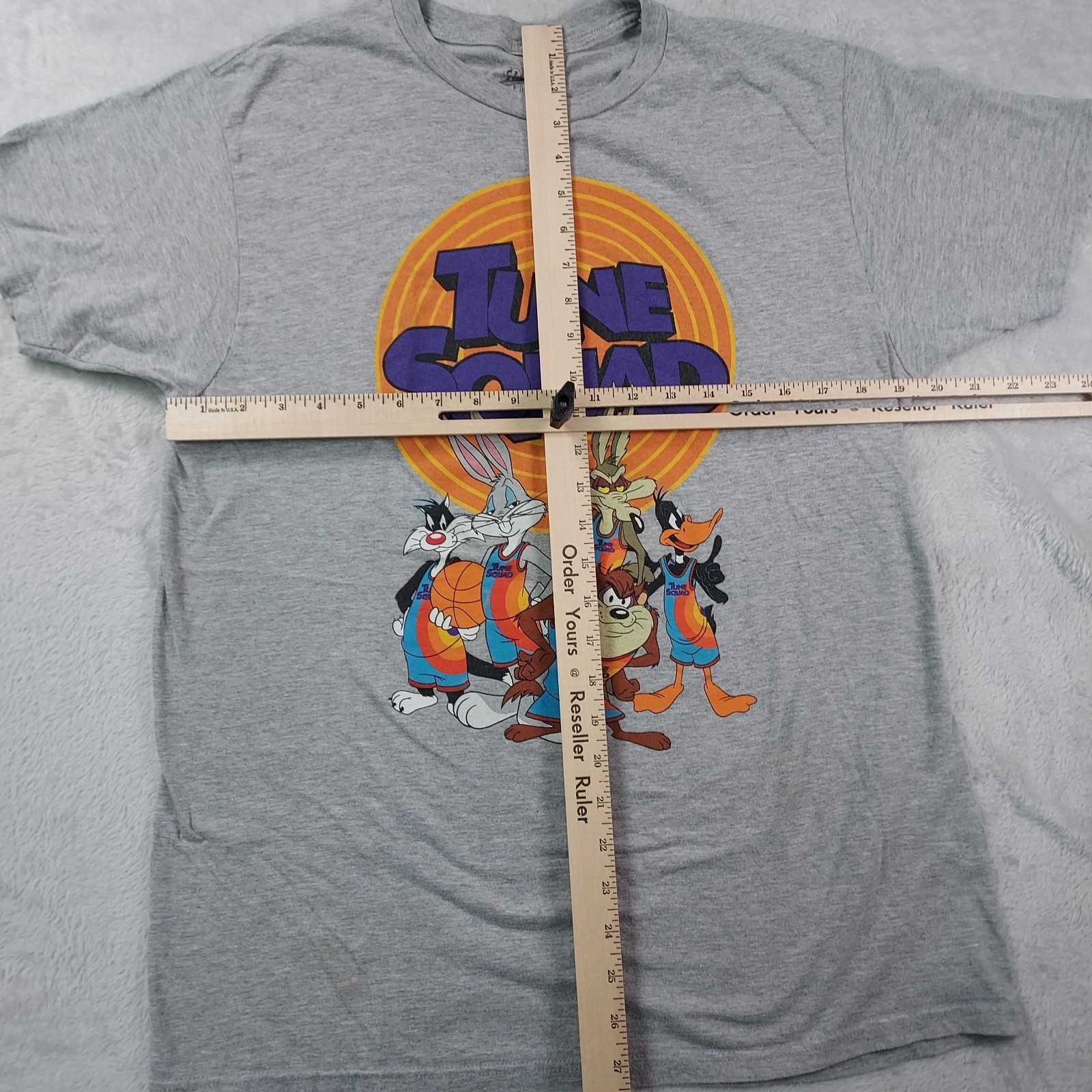 Space Jam A New Legacy T-Shirt Mens Large Gray Tune Squad Looney Tunes Graphic gallery