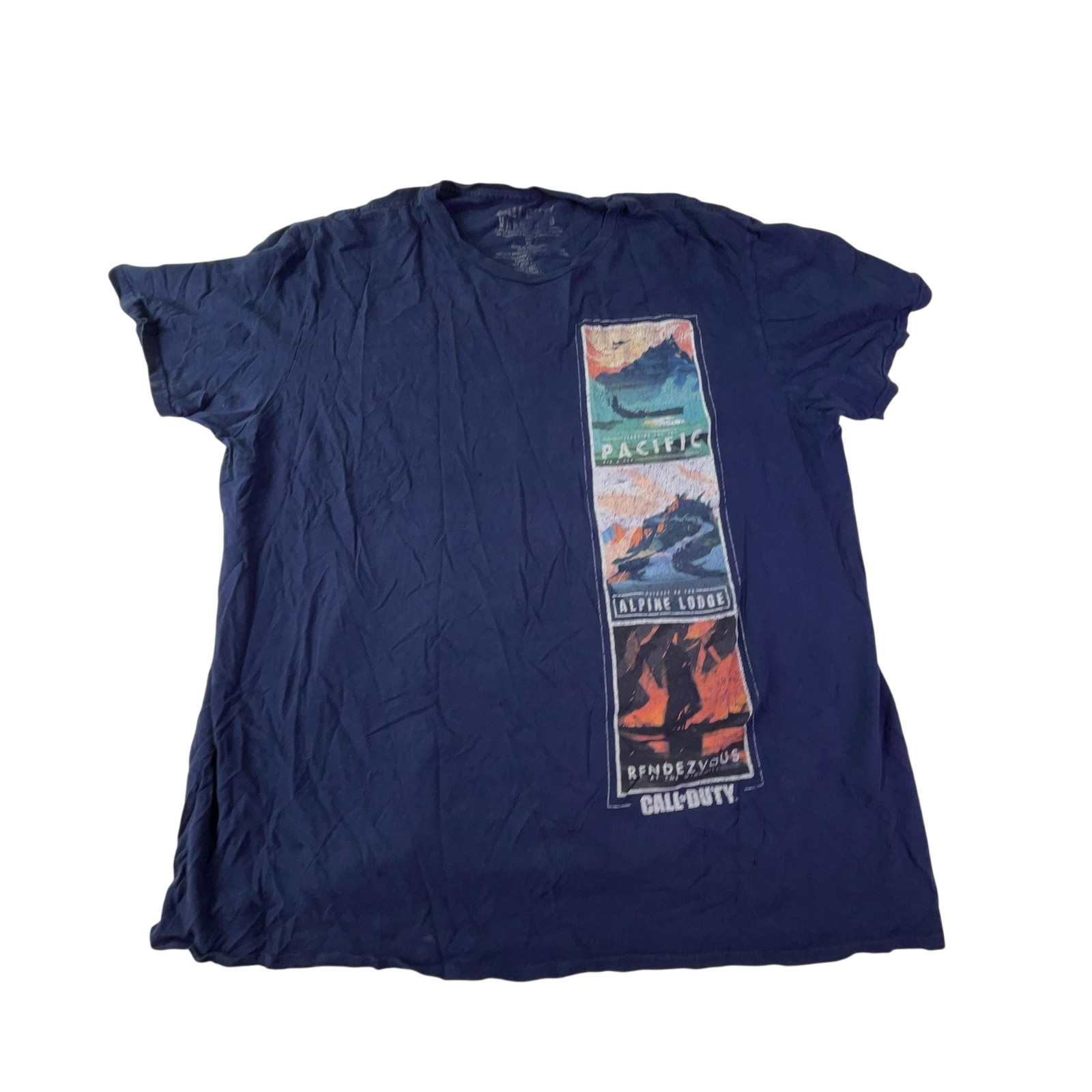 Call Of Duty Shirt Mens XL Blue Vanguard Pacific Graphic T-Shirt Tee Gaming gallery