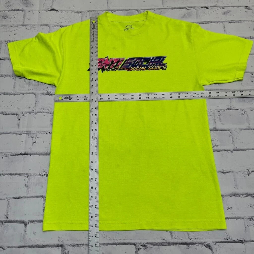 Anti Social Social Club Shirt Adult Medium Neon Colored Streetwear Punk Grunge gallery