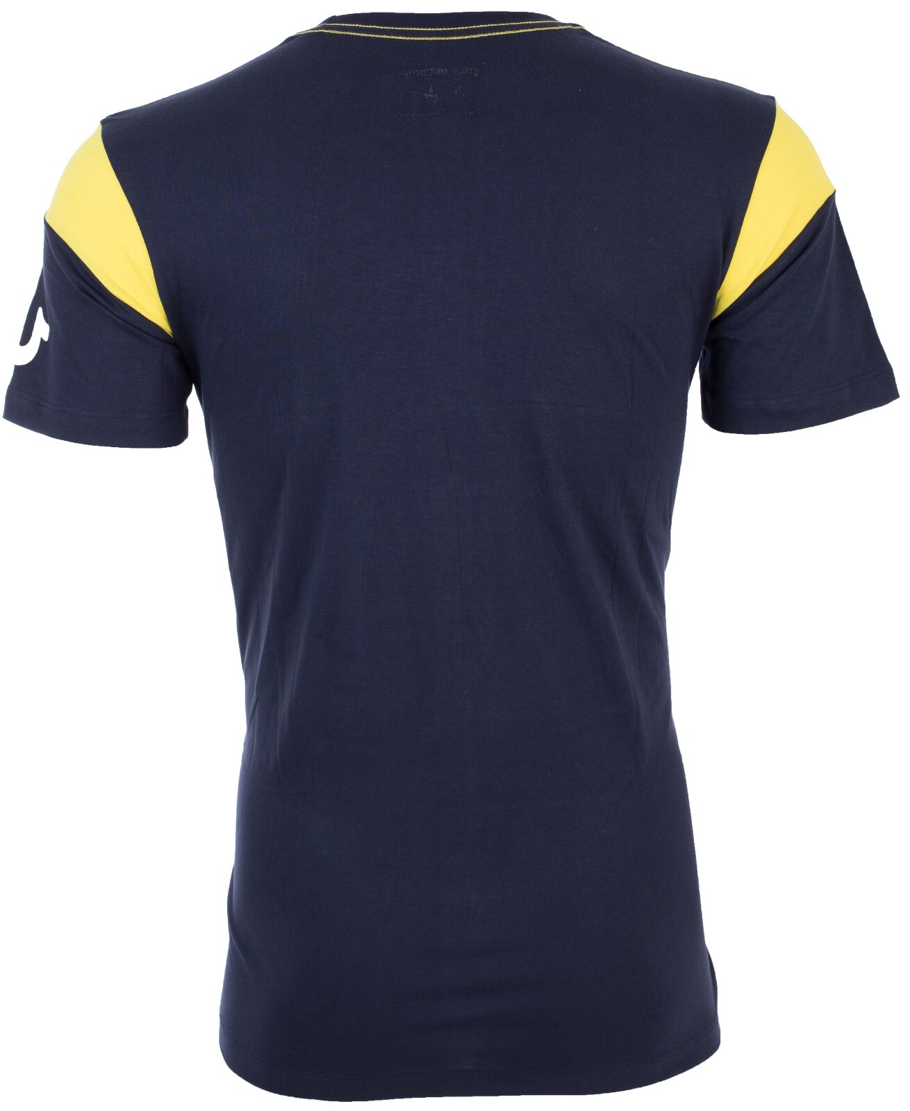 $79 TRUE RELIGION Navy SQUARE FOOTBALL Short Sleeve Designer Graphic T-shirt NWT gallery