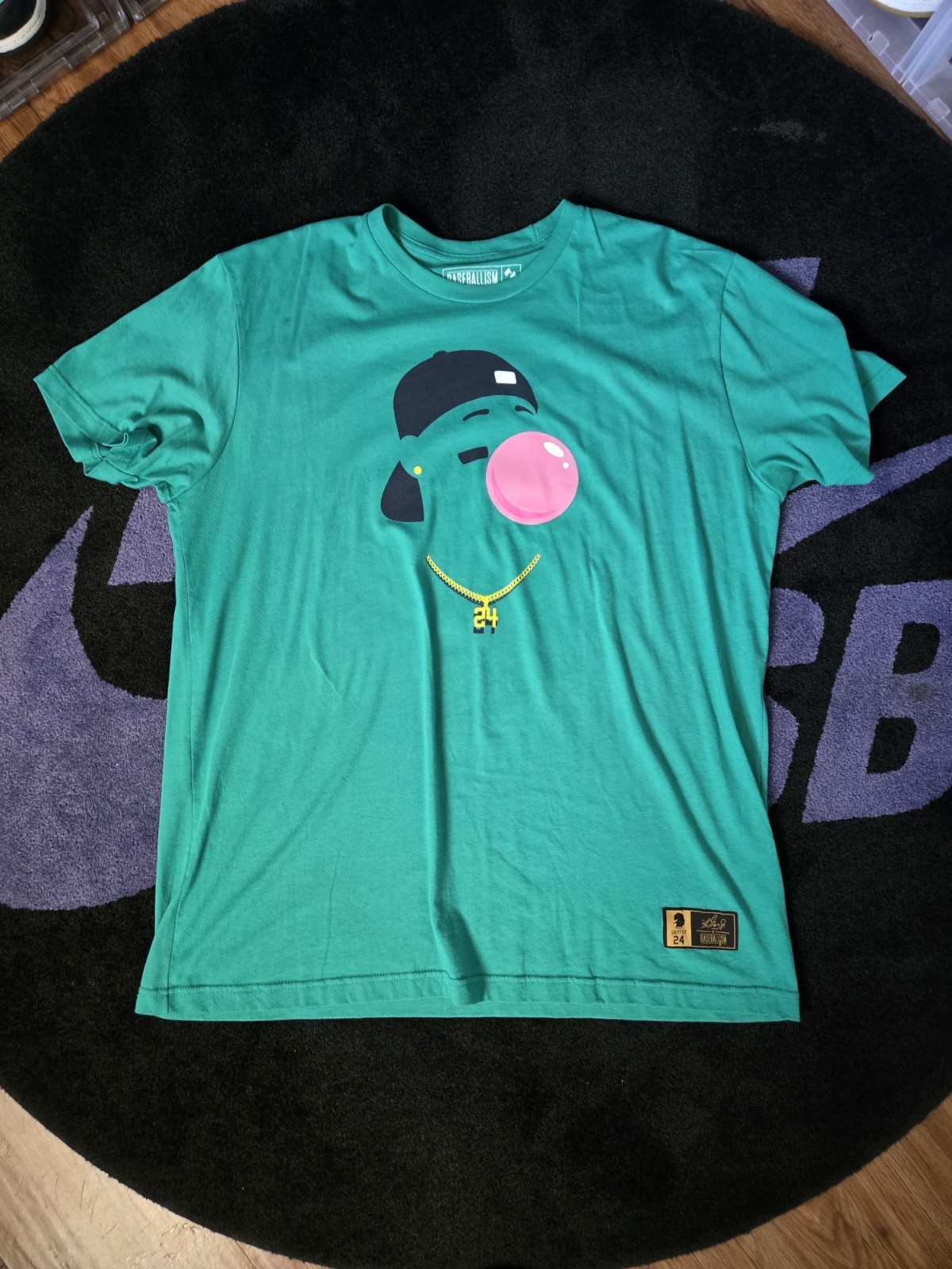 Men's Big & Tall Baseballism The Kid Ken Griffey Jr. Softstyle T-Shirt Teal 2xl gallery