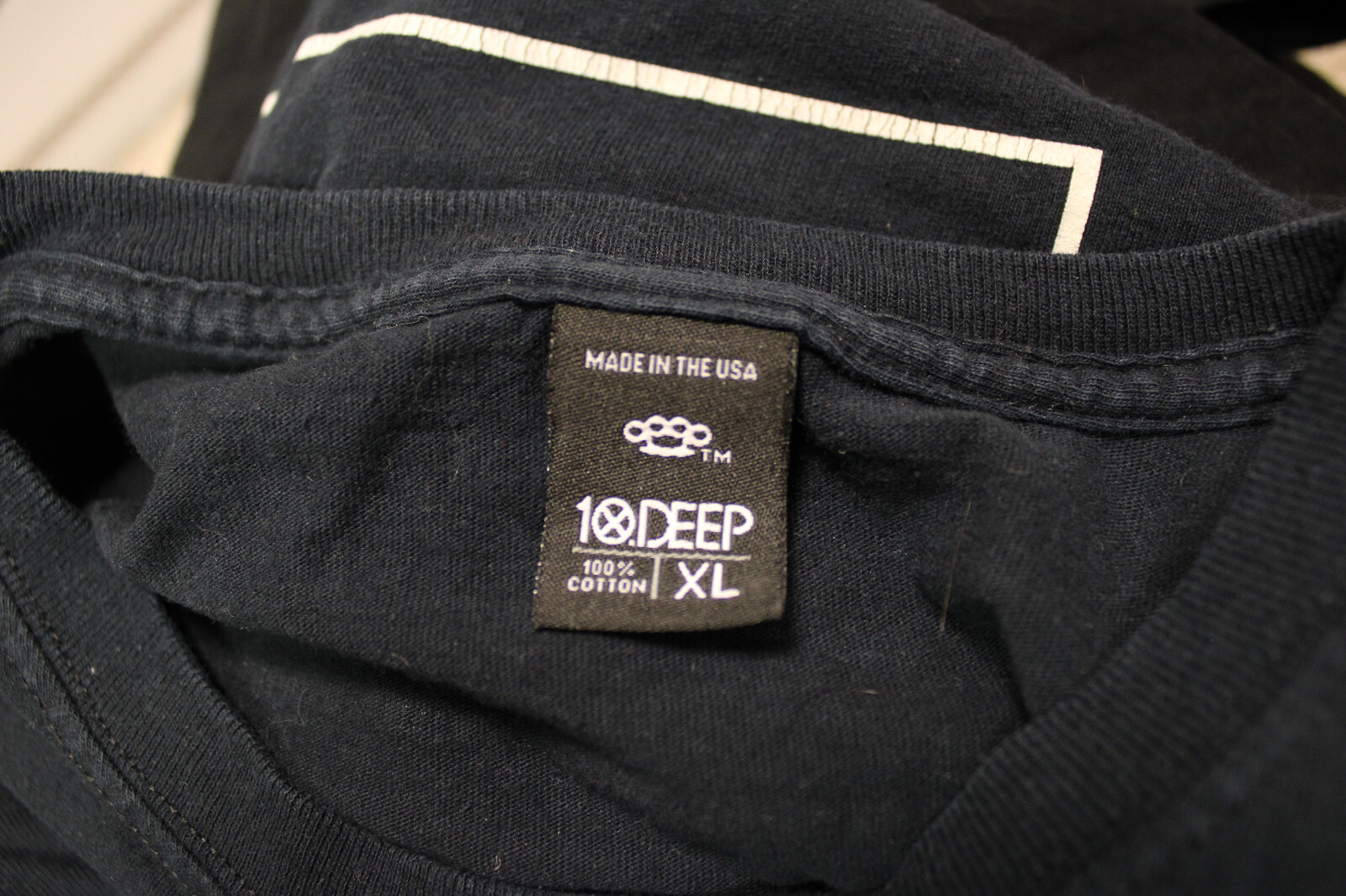 10 DEEP NAVY BLUE T-SHIRT MENS XL COTTON COOL DESIGN AUTHENTIC gallery