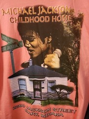 Authentic Michael Jackson T Shirt Childhood Home 2300 Jackson St Gary, IN Nice