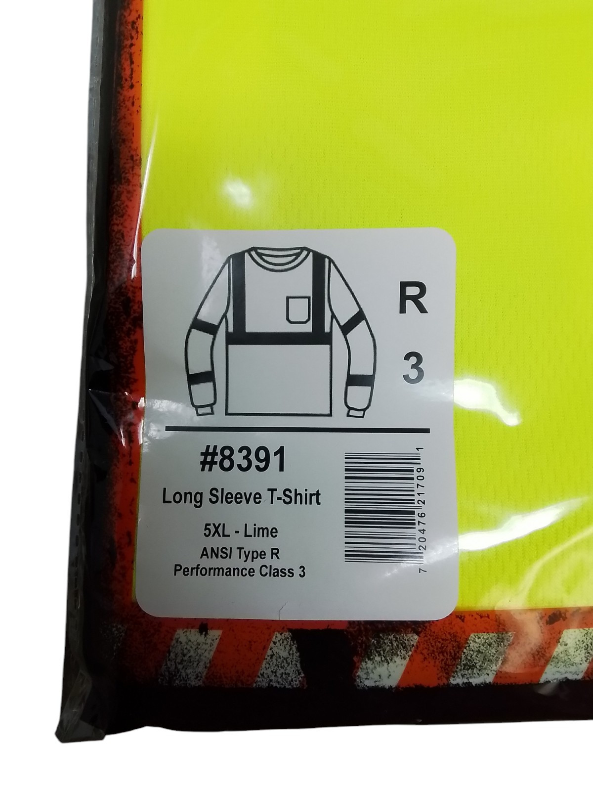 Ergodyne 8391 5XL Hi Vis Lime Long Sleeve T-Shirt NEW gallery