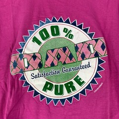 Vintage Dad 100% Pure Satisfaction Father’s Day Gift Jerzees Tee T-Shirt XL