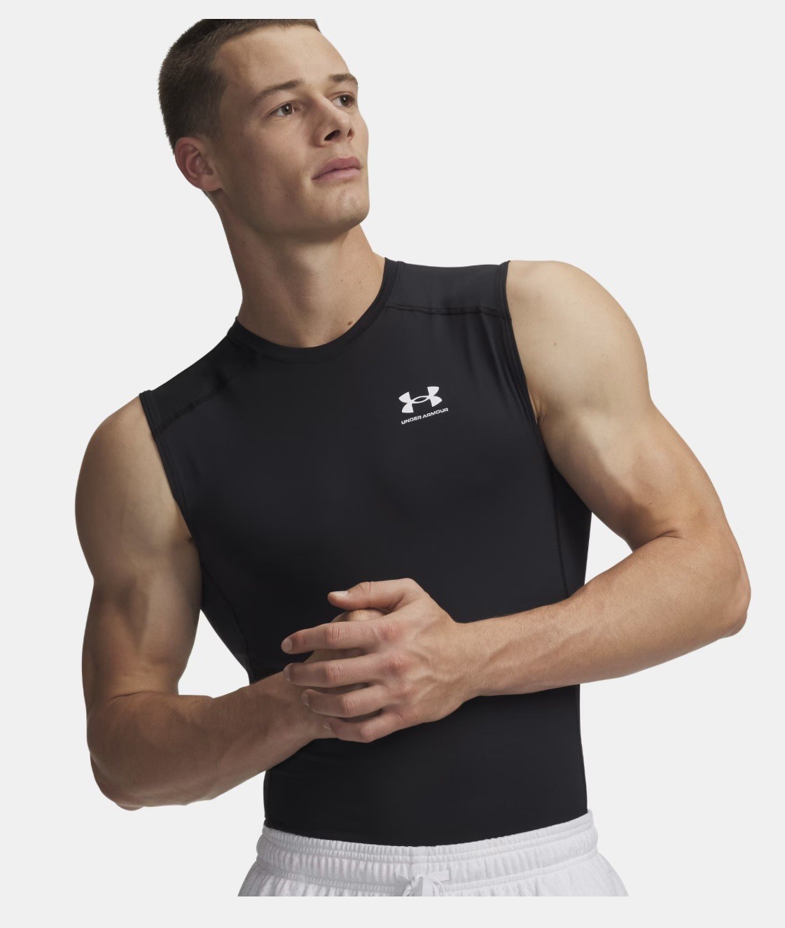Under Armour Men’s HeatGear Compression Sleeveless Tank Black Sz. M NWT