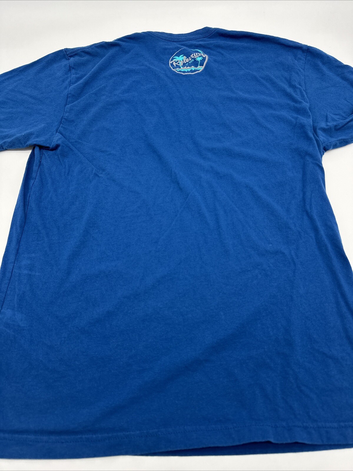Relevanz T-Shirt Men Small Blue Spell Out Logo..#12640 gallery