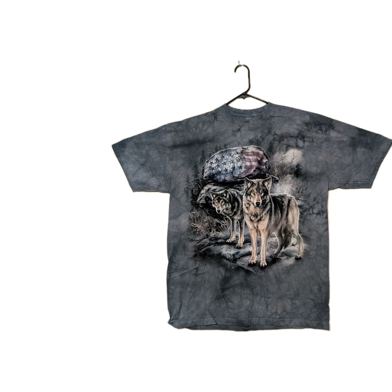 The Mountain T-Shirt Men's Gray American Wolves Rock XL Retired Logo #1150 NWOT gallery