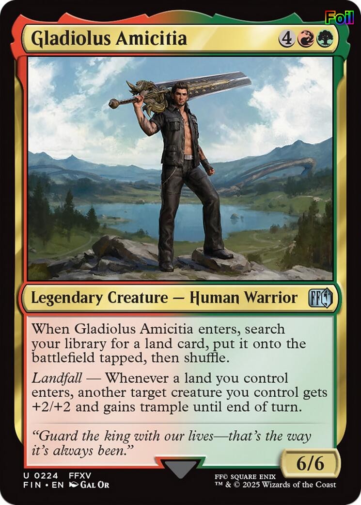 Gladiolus Amicitia Foil 224 FINAL FANTASY NM EN