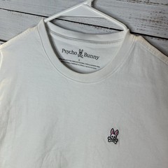 Psycho Bunny Embroidered Logo Short Sleeve T-Shirt White Men’s Size 5 (Medium)