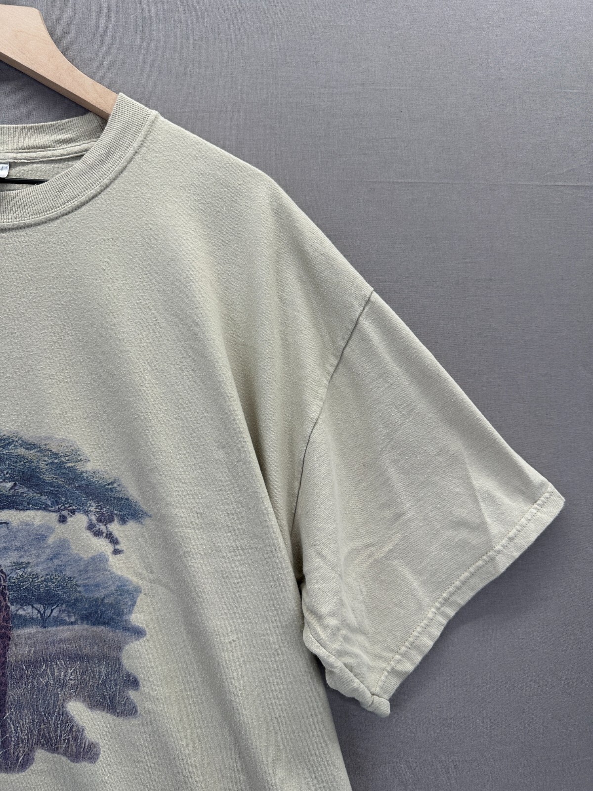 Hot Stuff Womens Beige T-Shirt Giraffe Acapulco Short Sleeve Crew Neck No Size gallery