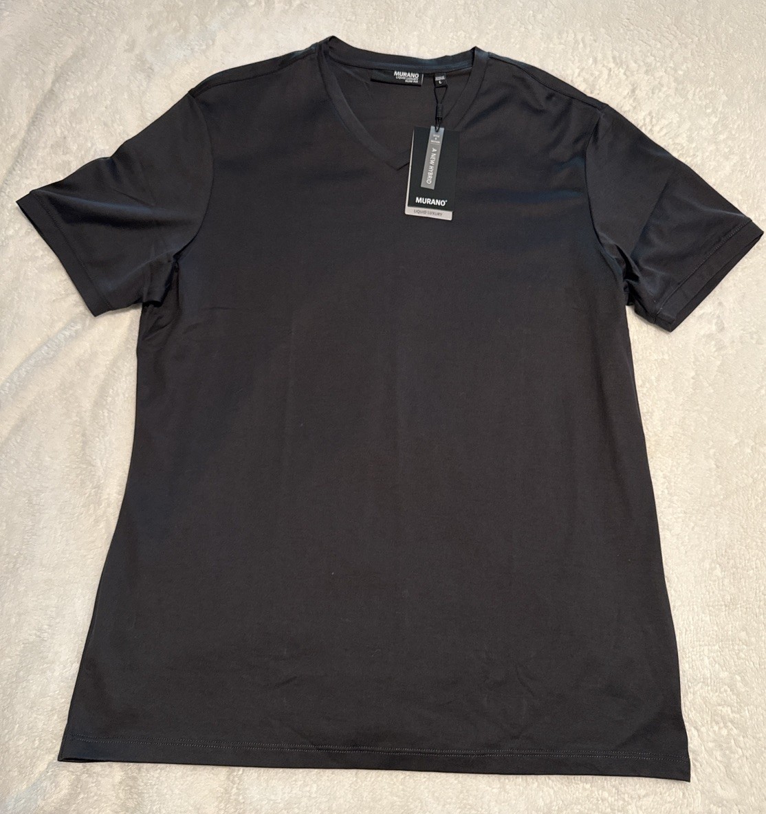 Murano Charcoal Gray Crew Neck T-Shirt Men’s Large NWT Short Sleeve