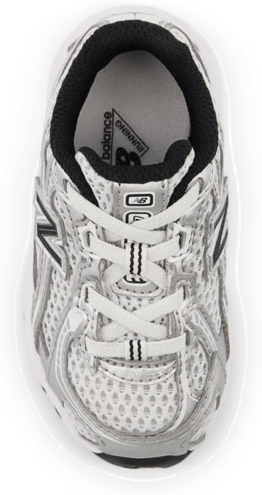 New Balance Unisex-Child 740 Bungee Lace (Infant/Toddler) - Silver Metallic - 5 gallery