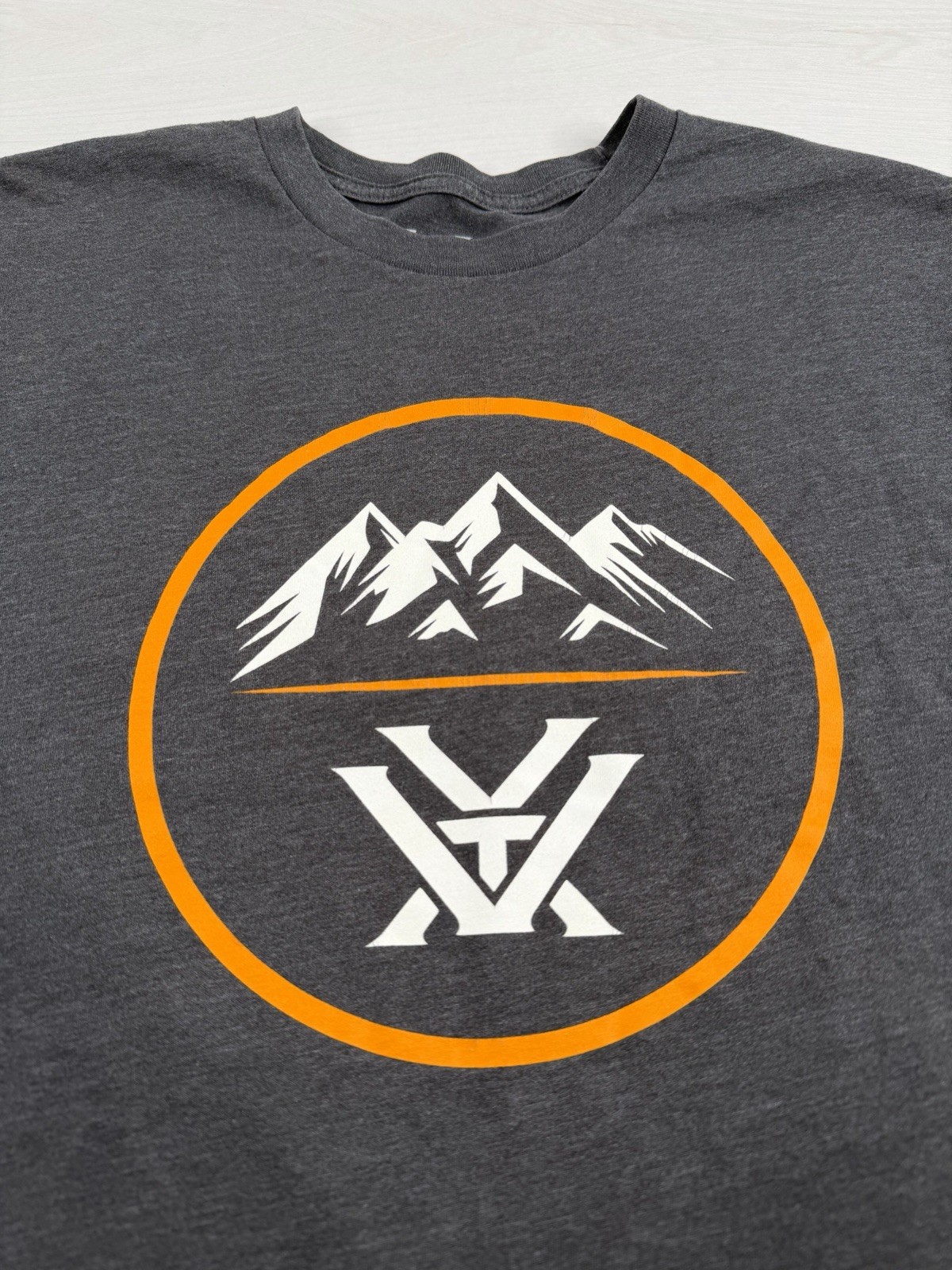 Vortex Optics Shirt Gray Graphic Print Stretch Mountain Outdoor Hunting Mens M gallery