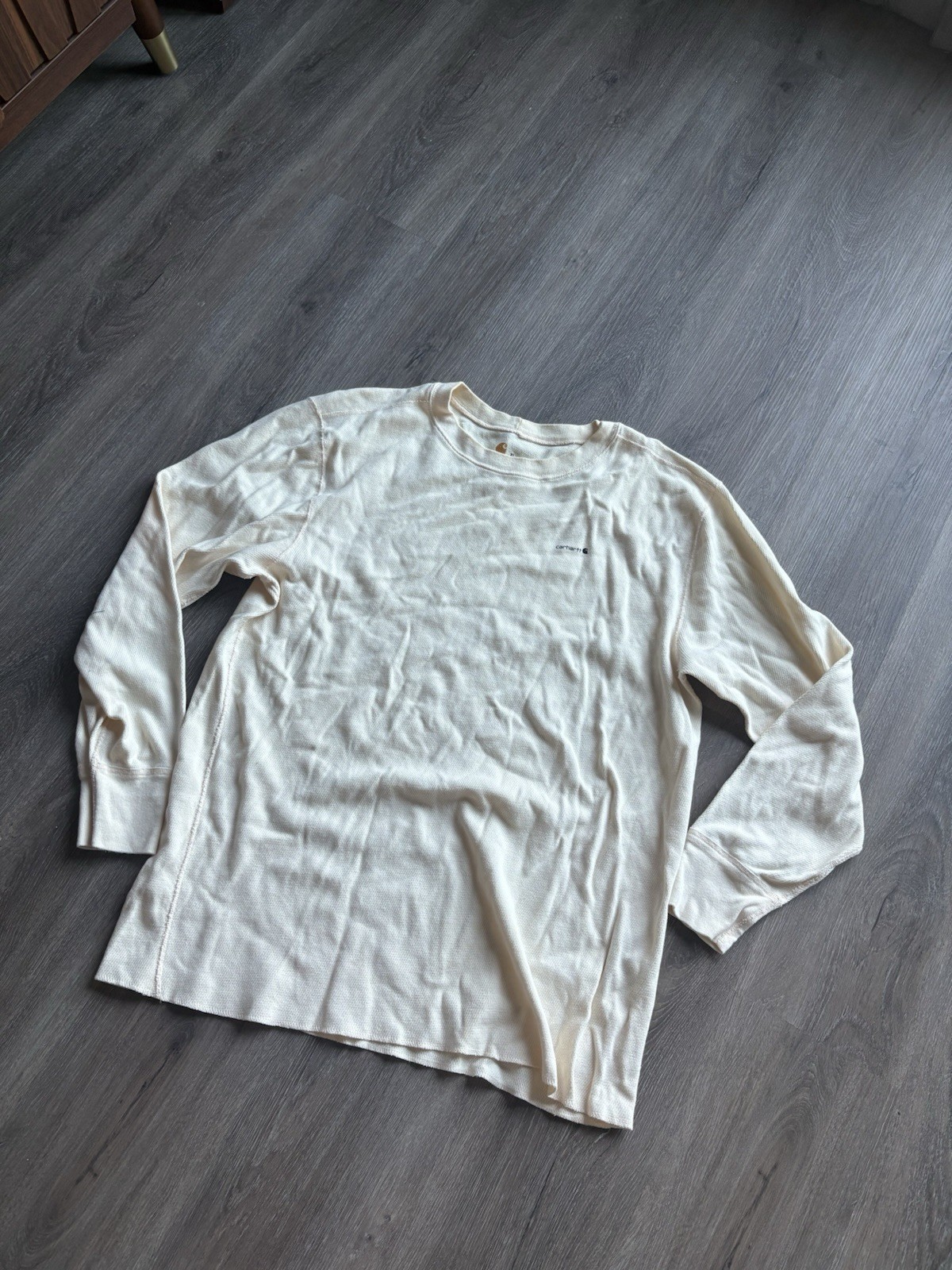 Carhartt White Mens Long Sleeve Thermal Shirt size xl