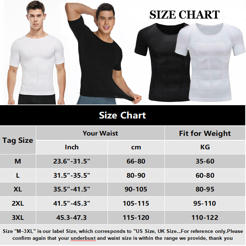 Men Slimming Body Shaper Vest Compression Shirt Gynecomastia Undershirt Tank Top gallery
