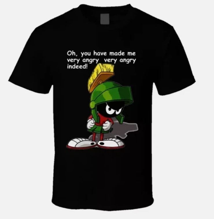 Marvin The Martian Looney Tunes Bugs Classic Cartoon Vtg Retro Graphic T-shirt gallery