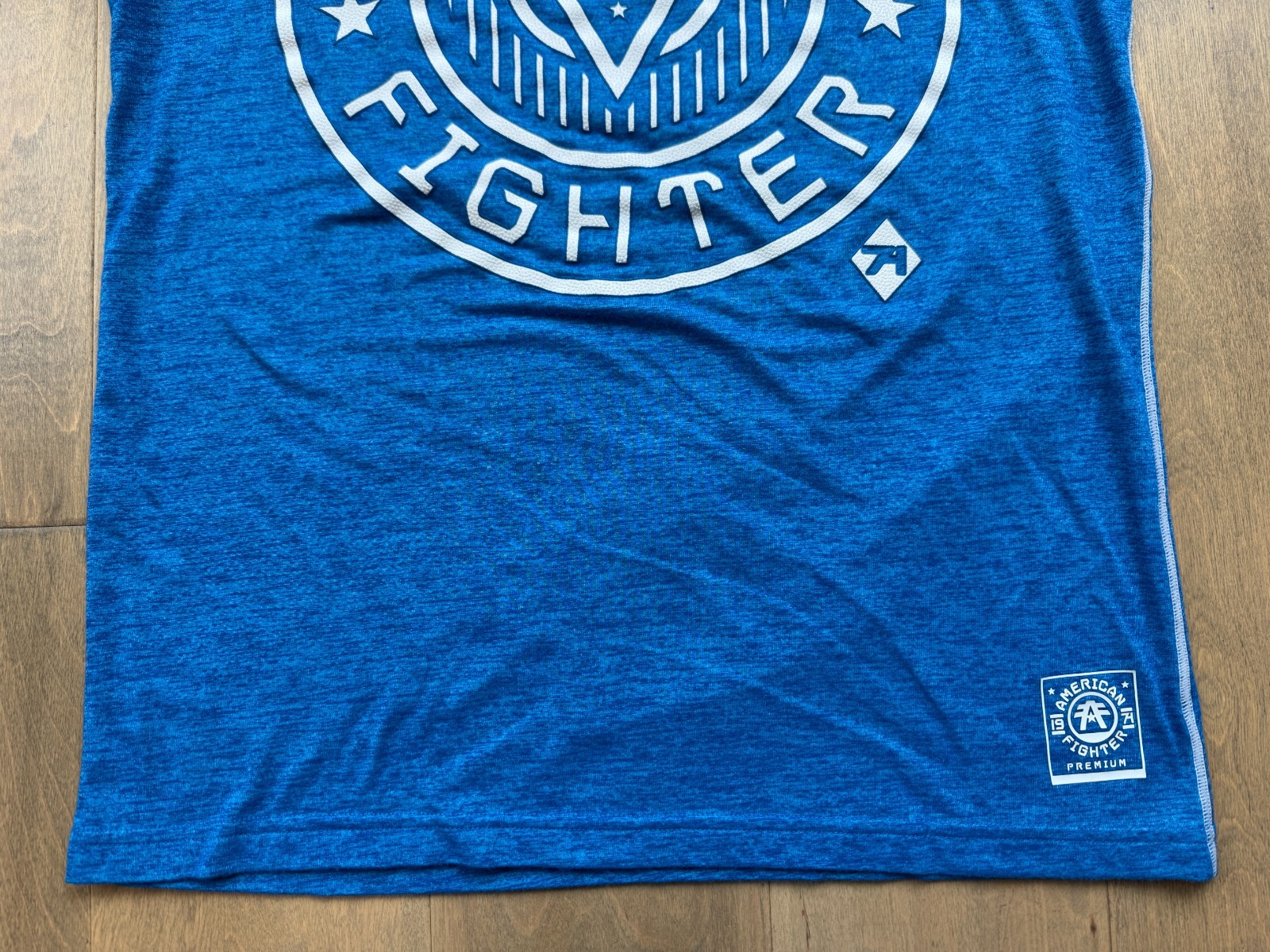 American Fighter Premium Athletics Blue 50/50 Cotton Poly Blend T-Shirt Men's XL gallery