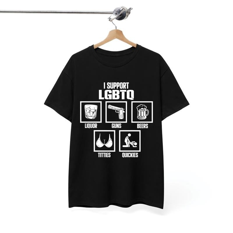 I Support LGBTQ Shirt, Funny Meme Unisex T-Shirt gallery