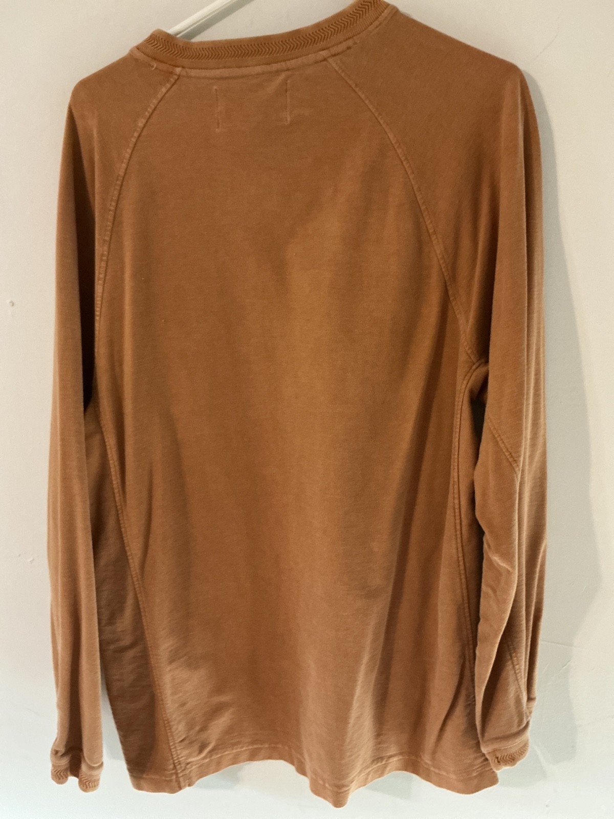 The Territory Ahead long-sleeve pullover shirt, mens size medium, burnt orange gallery